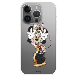 Funda para iPhone 15 Pro Max Oficial de Disney Minnie Posando - Clásicos Disney