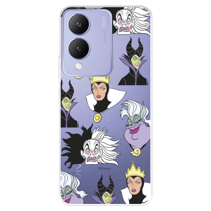 Funda para Vivo Y17s Oficial de Disney Villanas Patrón - Villanas Disney