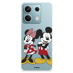 Funda para Xiaomi Redmi Note 13 Pro 5G Oficial de Disney Mickey y Minnie Posando - Clásicos Disney
