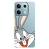Funda para Xiaomi Redmi Note 13 Pro 5G Oficial de Warner Bros Bugs Bunny Silueta Transparente - Looney Tunes
