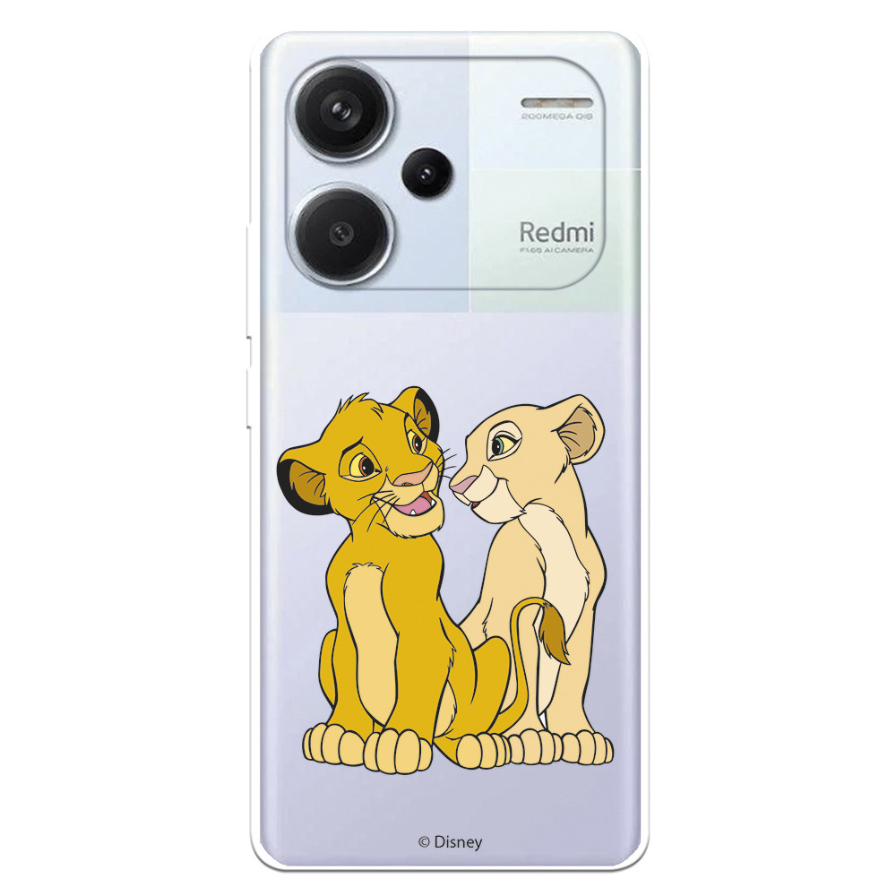 Funda para Xiaomi Redmi Note 13 Pro Plus 5G Oficial de Disney Simba y Nala  Silueta 