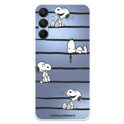 Funda para Samsung Galaxy A15 5G Oficial de Peanuts Snoopy rayas - Snoopy