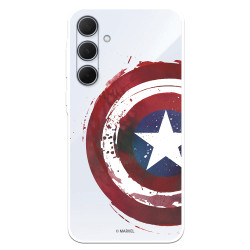 Funda para Samsung Galaxy A35 5G Oficial de Marvel Capitán América Escudo Transparente - Marvel