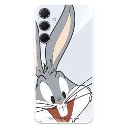 Funda para Samsung Galaxy A35 5G Oficial de Warner Bros Bugs Bunny Silueta Transparente - Looney Tunes