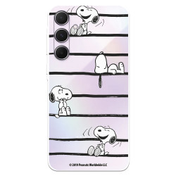 Funda para Samsung Galaxy A55 5G Oficial de Peanuts Snoopy rayas - Snoopy