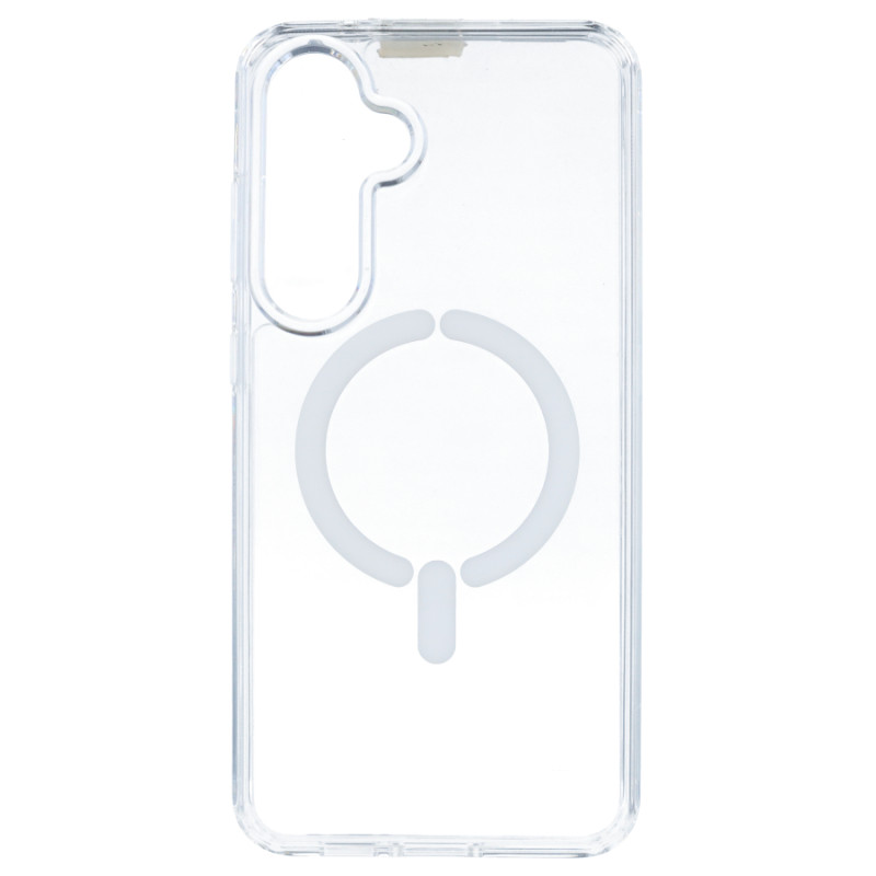 Funda Transparente Logo Compatible con Magsafe para Samsung Galaxy S24 FE