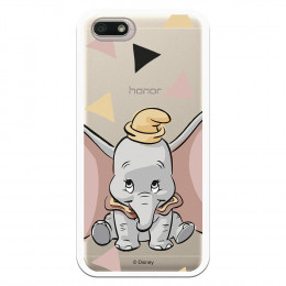 Carcasa Oficial Disney Dumbo silueta transparente para Huawei Honor 7S - Dumbo- La Casa de las Carcasas