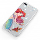 Official Disney Little Mermaid and Sebastian Transparent Case for LG Q7 - The Little Mermaid