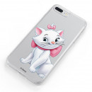 Official Disney Marie Silhouette Transparent Case for Xiaomi Redmi Note 6 Pro - The Aristocats