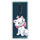 Official Disney Marie Silhouette Transparent Case for Sony Xperia XZ4 - The Aristocats