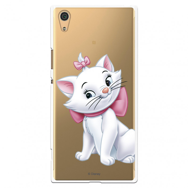 Official Disney Marie Silhouette Transparent Case for Sony Xperia XA1 Ultra - The Aristocats