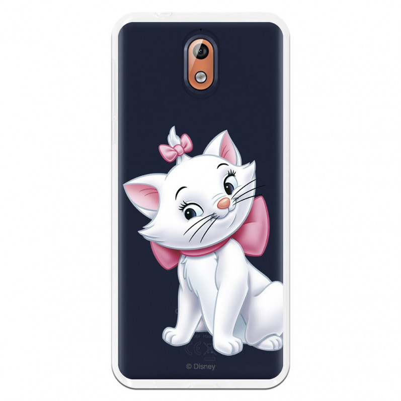 Official Disney Marie Silhouette Transparent Case for Nokia 3. 1 - The Aristocats