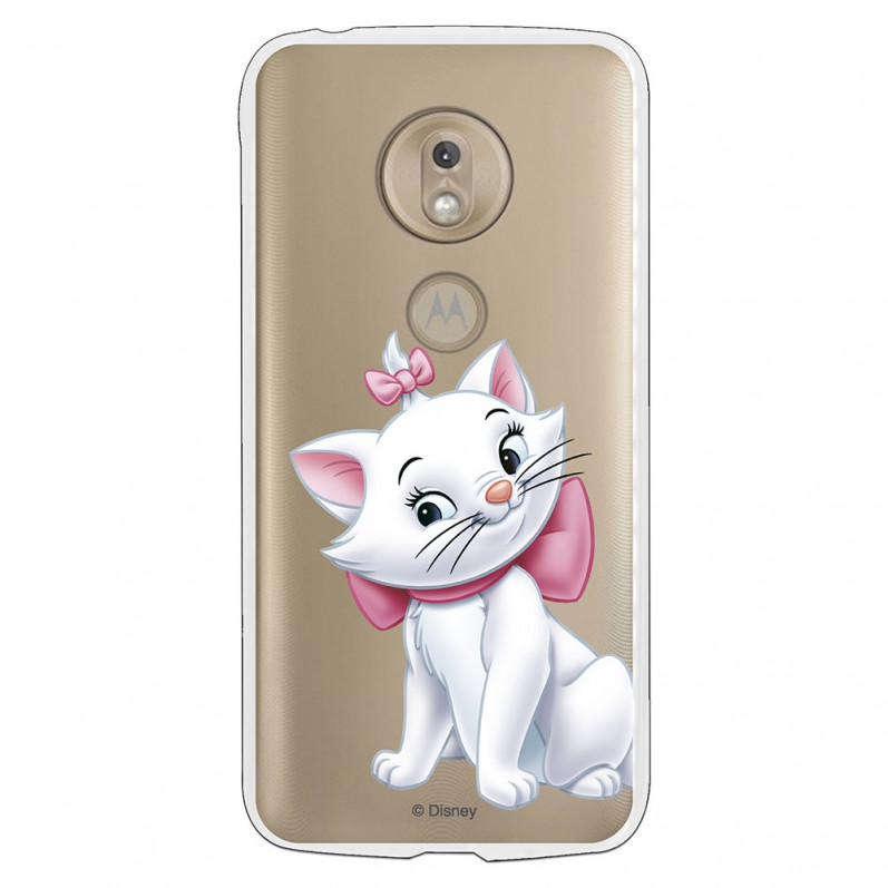 Official Disney Marie Silhouette transparent case for Motorola Moto G7 Play - The Aristocats