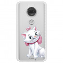 Official Disney Marie Silhouette transparent case for Motorola Moto G7 Plus - The Aristocats