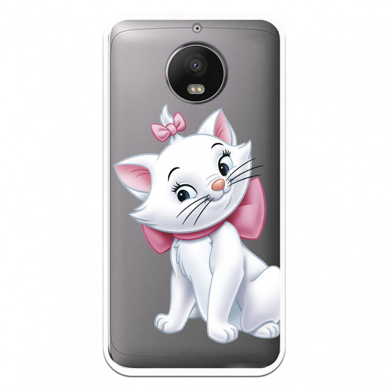 Official Disney Marie Silhouette Transparent Case for Motorola Moto G5s - The Aristocats