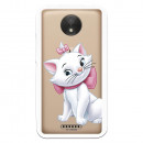 Official Disney Marie Silhouette Transparent Case for Motorola Moto C - The Aristocats