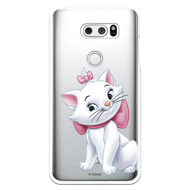 Official Disney Marie Silhouette Transparent Case for LG V30 - The Aristocats