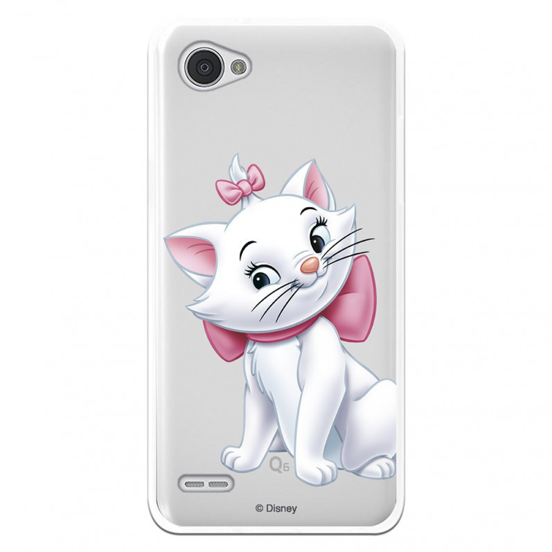 Official Disney Marie Silhouette transparent case for Lg Q6 - The Aristocats