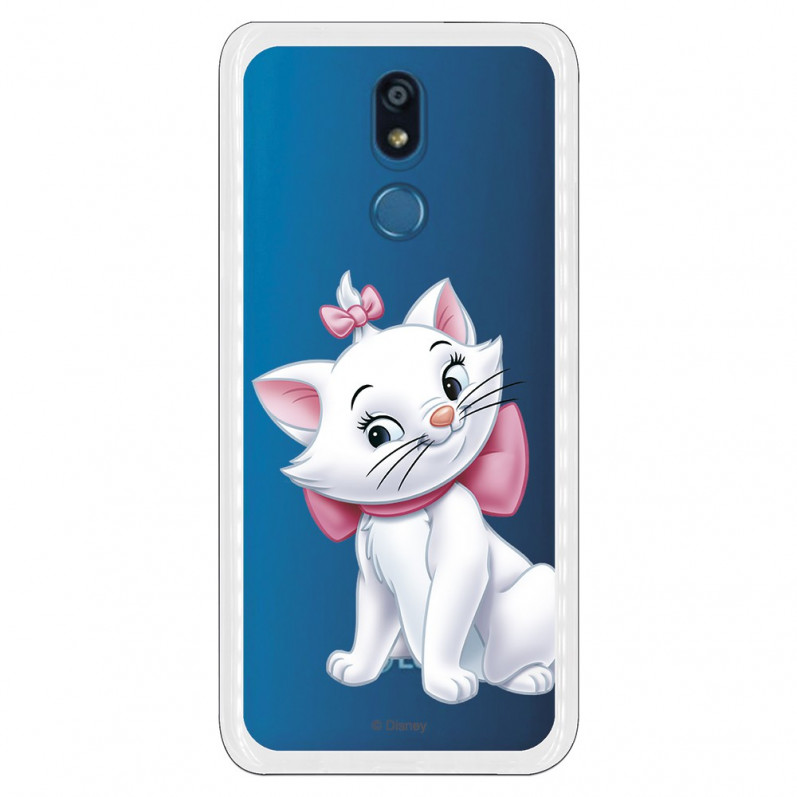 Official Disney Marie Silhouette Transparent Case for Lg K40 - The Aristocats