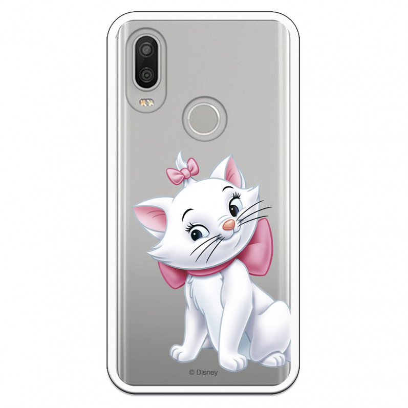 Official Disney Marie Silhouette Transparent Case for BQ Aquaris X2 Pro - The Aristocats