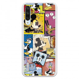 Carcasa Oficial Mickey Cómic para Xiaomi Mi A3 - Mickey y Minnie- La Casa de las Carcasas