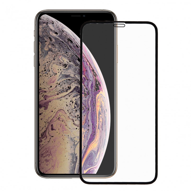 Complete Black Tempered Glass for iPhone XS