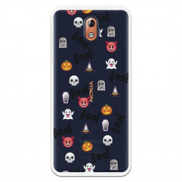 Carcasa Halloween Icons para Nokia 3.1- La Casa de las Carcasas