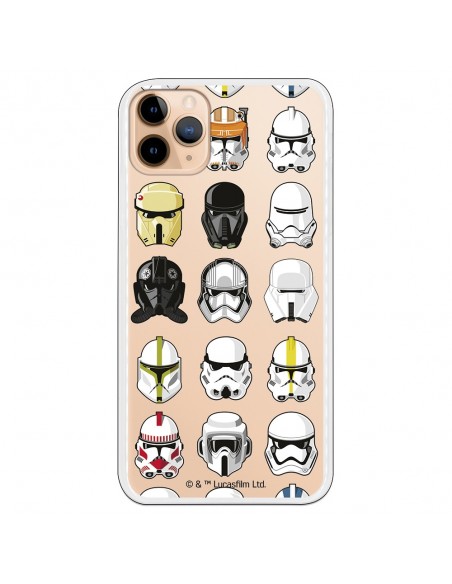 Funda para iPhone 12 Pro Max Oficial de Star Wars Patrón Cascos - Star Wars
