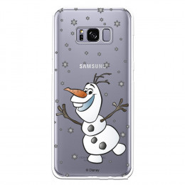Funda para Samsung Galaxy S8 Oficial de Disney Olaf Transparente - Frozen