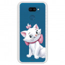 Funda para LG K40S Oficial de Disney Marie Silueta - Los Aristogatos