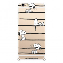 Funda para iPhone 6S Oficial de Peanuts Snoopy rayas - Snoopy