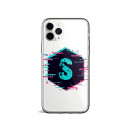 Personalized Initials Cell Phone Case - Neon Hexagon