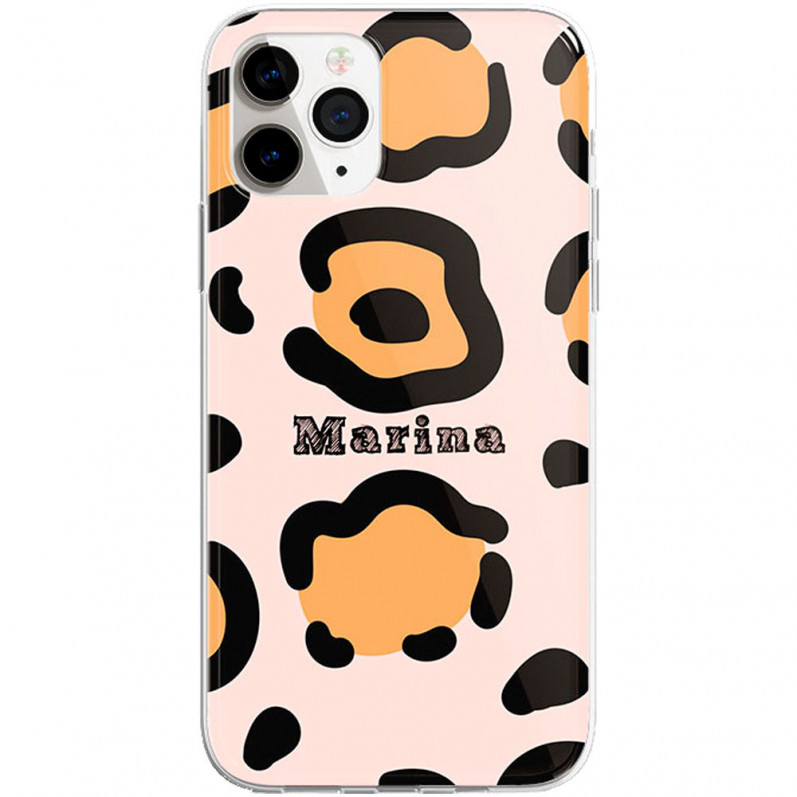 Mobile Phone Case Personalized Name - Tigers Background