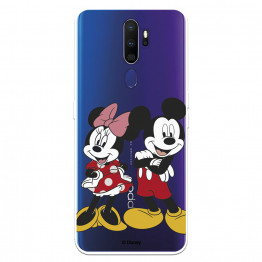 Funda para Oppo A9 2020 Oficial de Disney Mickey y Minnie Posando - Clásicos Disney