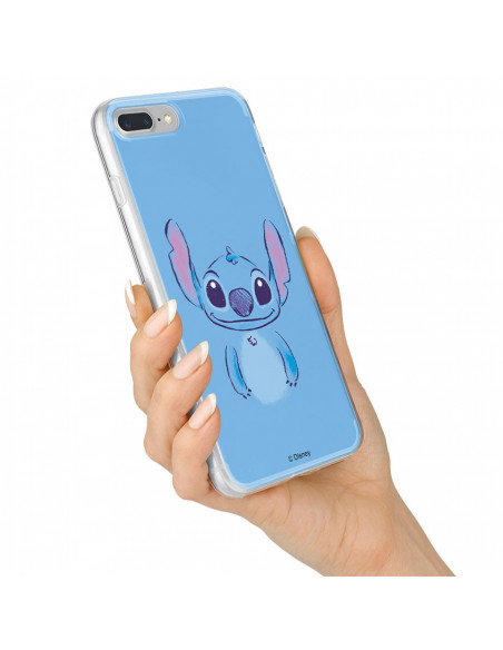 Funda para Xiaomi Redmi 9 Oficial de Disney Stitch Azul - Lilo & Stitch