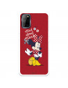 Funda para Oppo A92 Oficial de Disney Minnie Mad About - Clásicos Disney