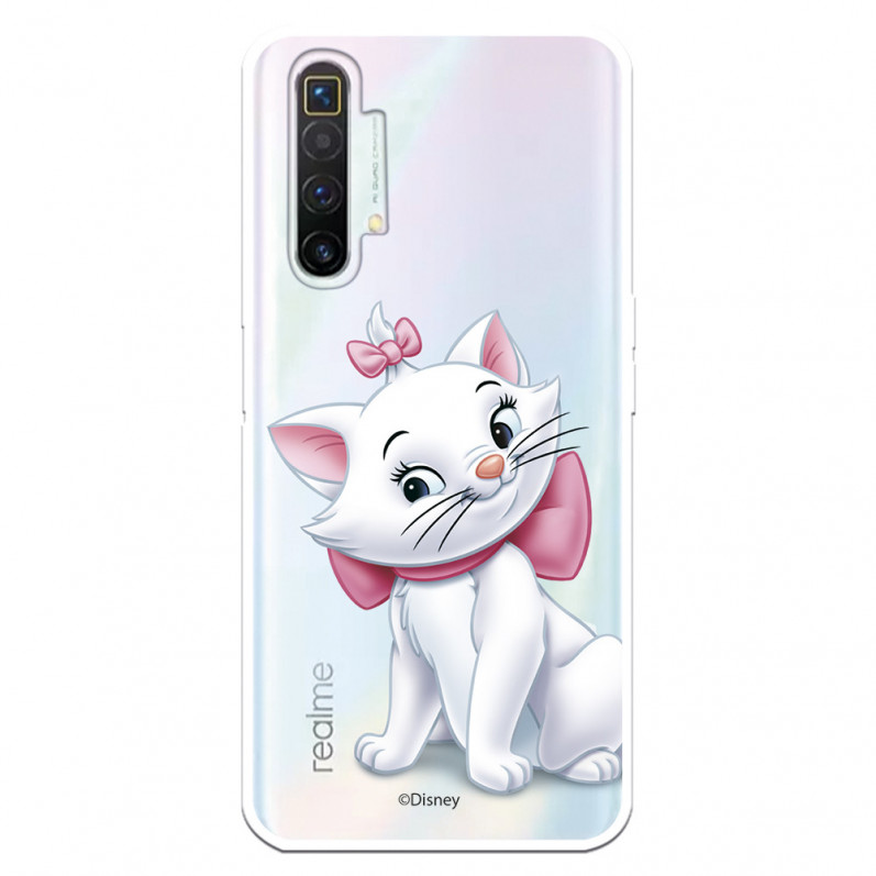 Funda para Realme X2 Oficial de Disney Marie Silueta - Los Aristogatos