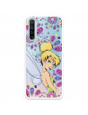 Funda para Oppo Reno 3 Oficial de Disney Campanilla Flores - Peter Pan