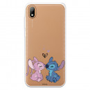 Funda para Huawei Y5 2019 Oficial de Disney Angel & Stitch Beso - Lilo & Stitch