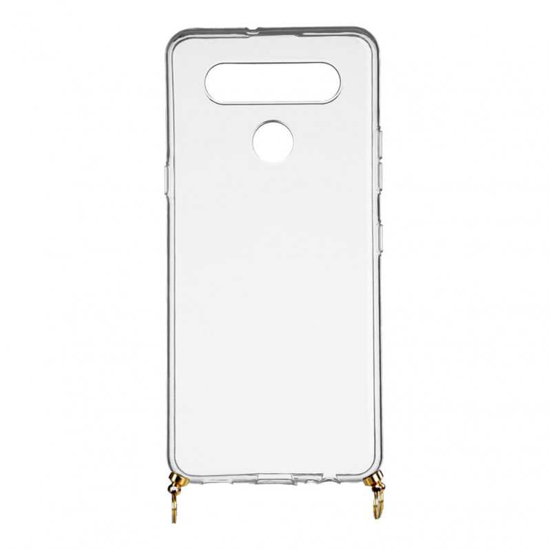 Funda Silicona Colgante Transparente para LG K51s- La Casa de las Carcasas