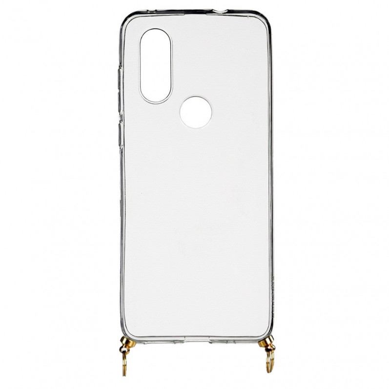 Funda Silicona Colgante Transparente para Motorola One Vision- La Casa de las Carcasas