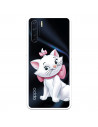 Funda para Oppo A91 Oficial de Disney Marie Silueta - Los Aristogatos