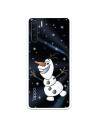 Funda para Oppo A91 Oficial de Disney Olaf Transparente - Frozen