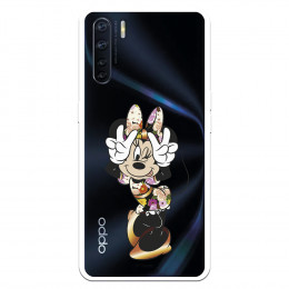 Funda para Oppo A91 Oficial de Disney Minnie Posando - Clásicos Disney