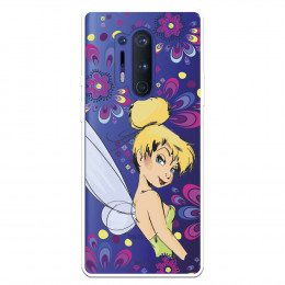 Funda para OnePlus 8 Pro Oficial de Disney Campanilla Flores - Peter Pan