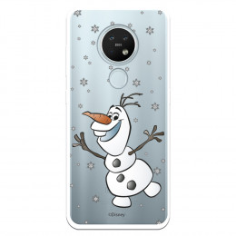 Funda para Nokia 7.2 Oficial de Disney Olaf Transparente - Frozen