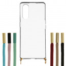 Transparent Cord Silicone Case for Oppo Find X2 Neo