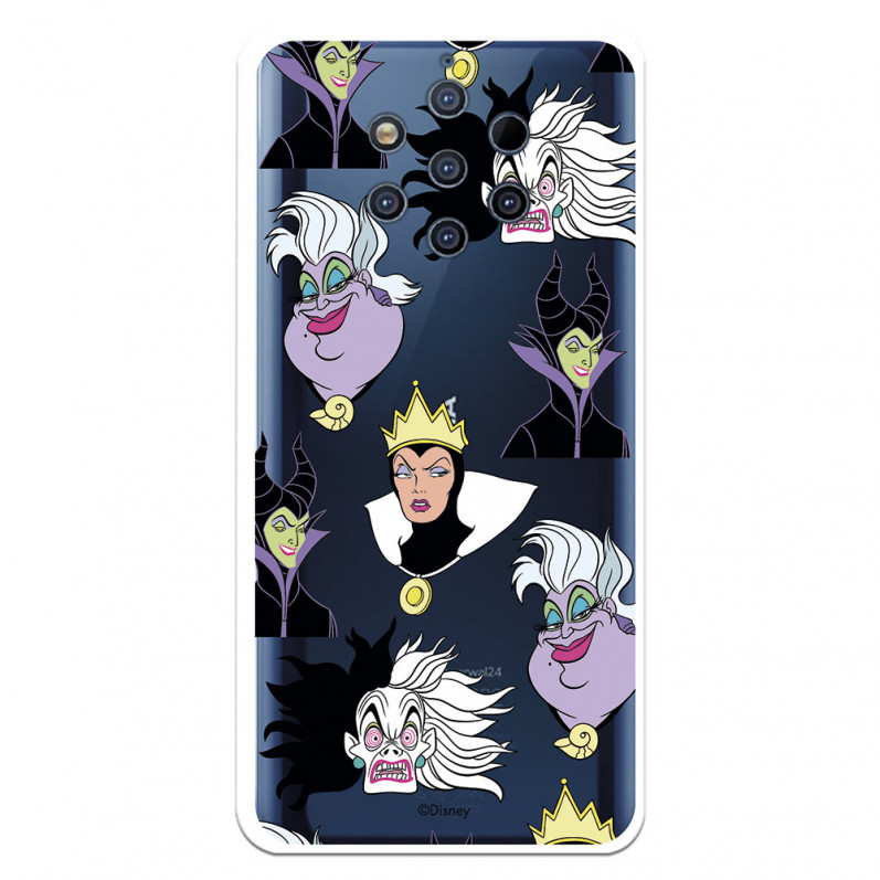 Funda para Nokia 9 Oficial de Disney Villanas Patrón - Villanas Disney