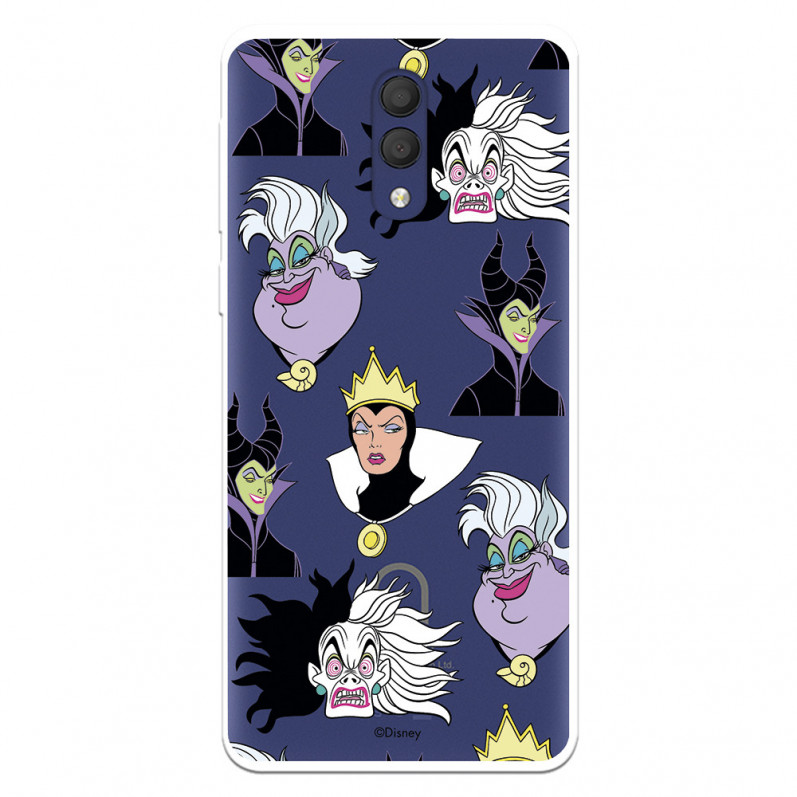 Funda para Alcatel 1X 2019 Oficial de Disney Villanas Patrón - Villanas Disney