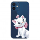 Funda para iPhone 12 Oficial de Disney Marie Silueta - Los Aristogatos